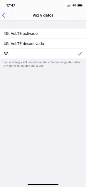 Seleccione 3G