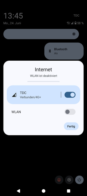 Wählen Sie Fertig