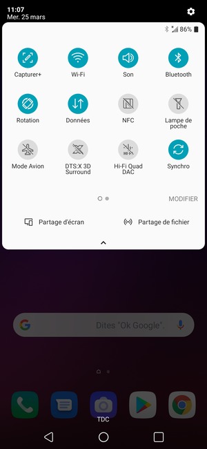 Désactiver le Wi-Fi et le Bluetooth