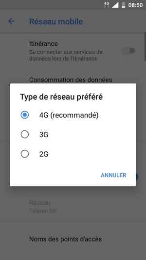 Sélectionnez votre option préférée