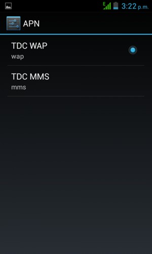 El teléfono ha sido configurado para MMS