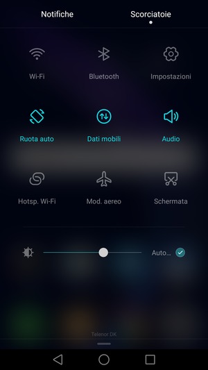 Seleziona Audio per passare alla modalità di vibrazione