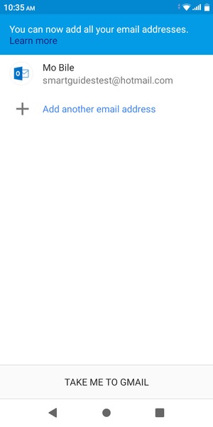 Select TAKE ME TO GMAIL