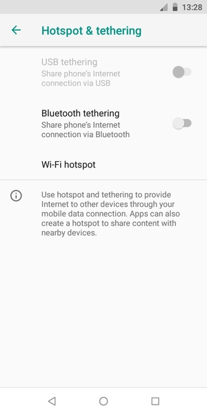 Select Wi-Fi hotspot