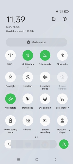 Turn on Power saving mode