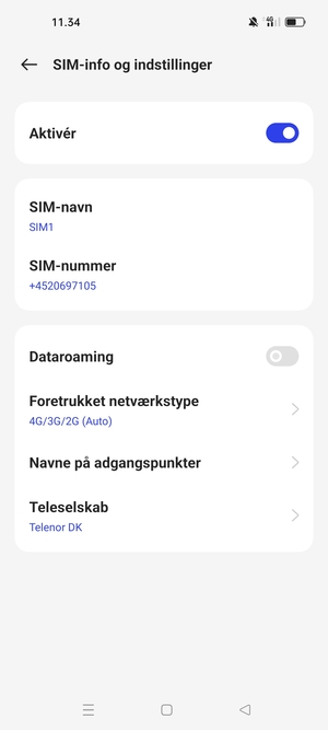 Vælg Navne på adgangspunkter