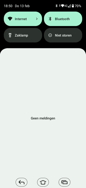 Schuif naar beneden in het bovenste menu opnieuw