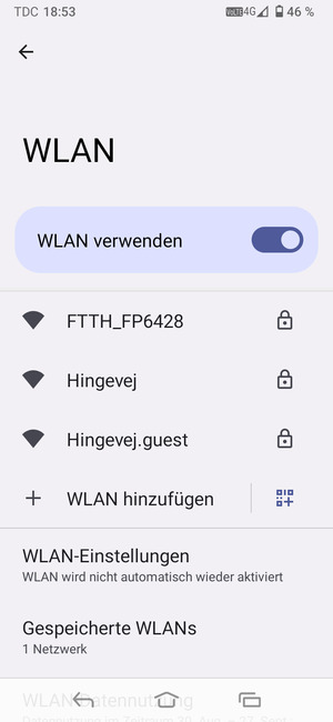 Wählen Sie das Wireless-Netzwerk, zu dem Sie eine Verbindung herstellen möchten