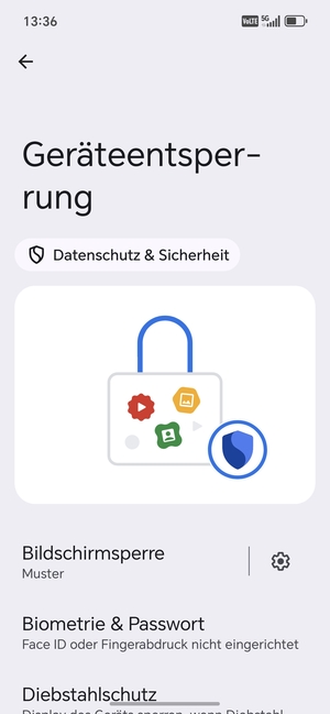 Ihr Handy ist jetzt mit einer Bildschirmsperre gesichert