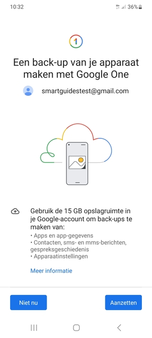 Selecteer Aanzetten