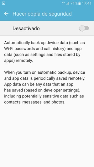 Active Hacer copia de seguridad