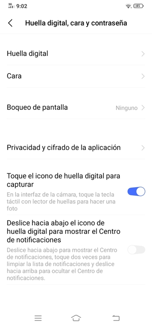 Seleccione Bloqueo de pantalla