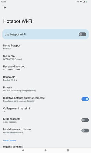 Attiva Usa hotspot Wi-Fi