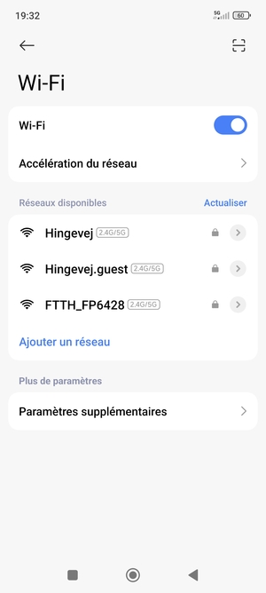 Sélectionnez le réseau sans fil auquel vous souhaitez vous connecter