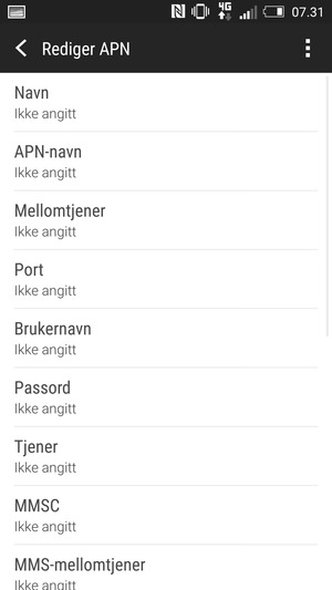 Skriv inn MMS-informasjon