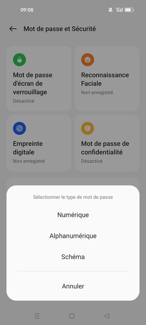 Sélectionnez Schéma
