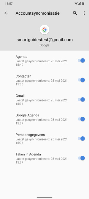 Selecteer de Menu-knop