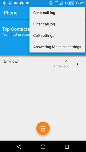 Select Call settings