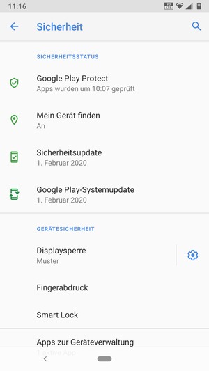 Ihr Handy ist jetzt mit einer Bildschirmsperre gesichert
