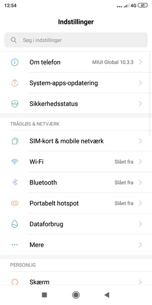 Vælg Wi-Fi