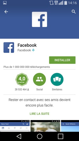 Sélectionnez INSTALLER