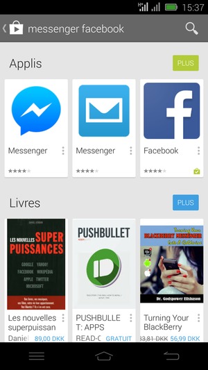 Sélectionnez l'appli