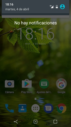 Deslice hacia abajo el menú superior de nuevo