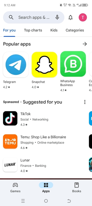 Select the Search bar