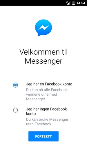 Applikasjonen er klar til bruk