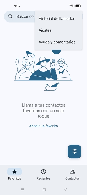 Seleccione Ajustes