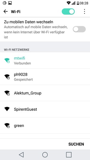 Sie sind nun mit dem WLAN-Netzwerk verbunden