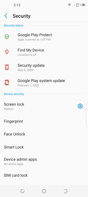 Your phone is now secure with a screen lock