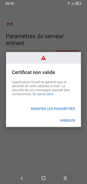 Sélectionnez MODIFIER LES PARAMÈTRES