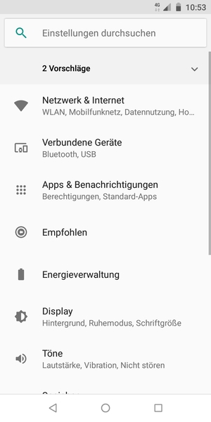 Wählen Sie Netzwerk & Internet