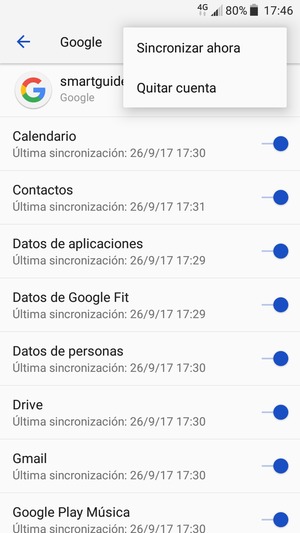 Seleccione Sincronizar ahora
