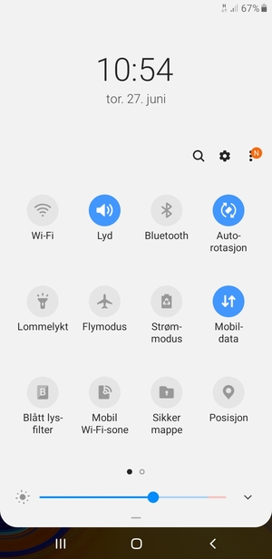 Velg Strømmodus