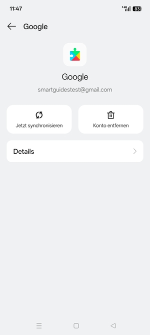 Wählen Sie Jetzt synchronisieren