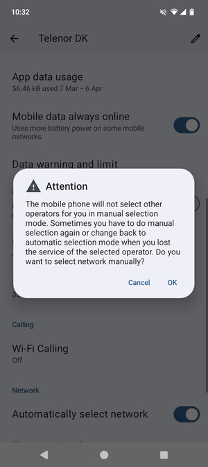 Select OK