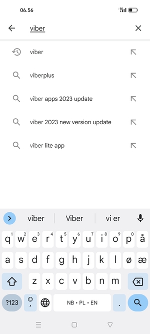 Enter the app name and select Search