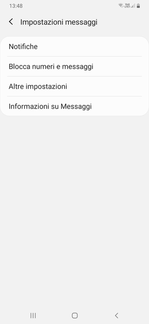 Seleziona Altre impostazioni