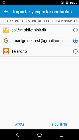 Seleccione su cuenta de Google y seleccione SIGUIENTE