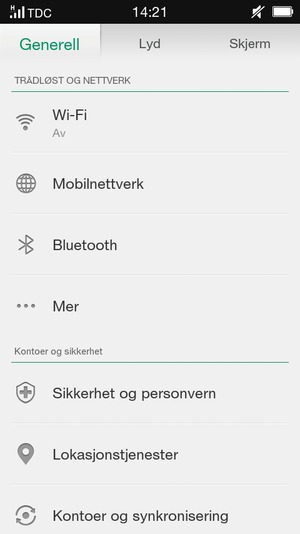 Velg Mobilnettverk