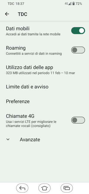 Seleziona Avanzate