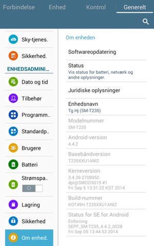 Vælg Softwareopdatering 
