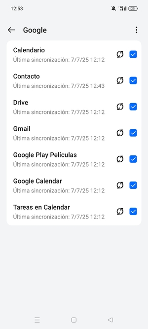 Asegúrese de haber seleccionado Contacto