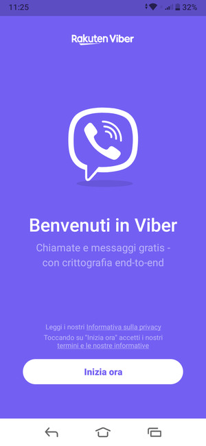 L'app è pronta per l'uso