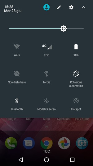 Seleziona Bluetooth