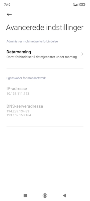 Vælg Dataroaming