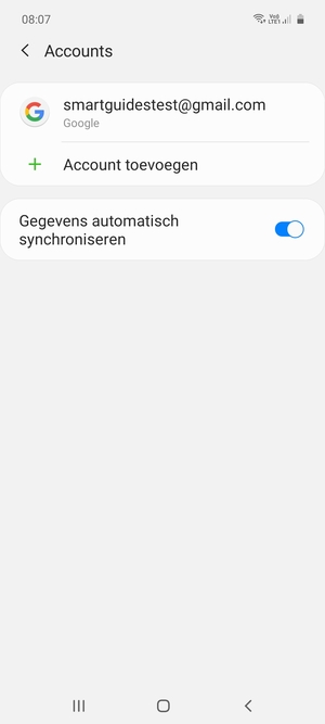 Selecteer uw Google-account