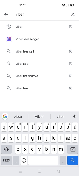 Indtast navnet på appen og vælg Search